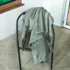 MANTA FLANNEL JACQUARD 130X170 CADENA VERDE SAGE_7702997049521